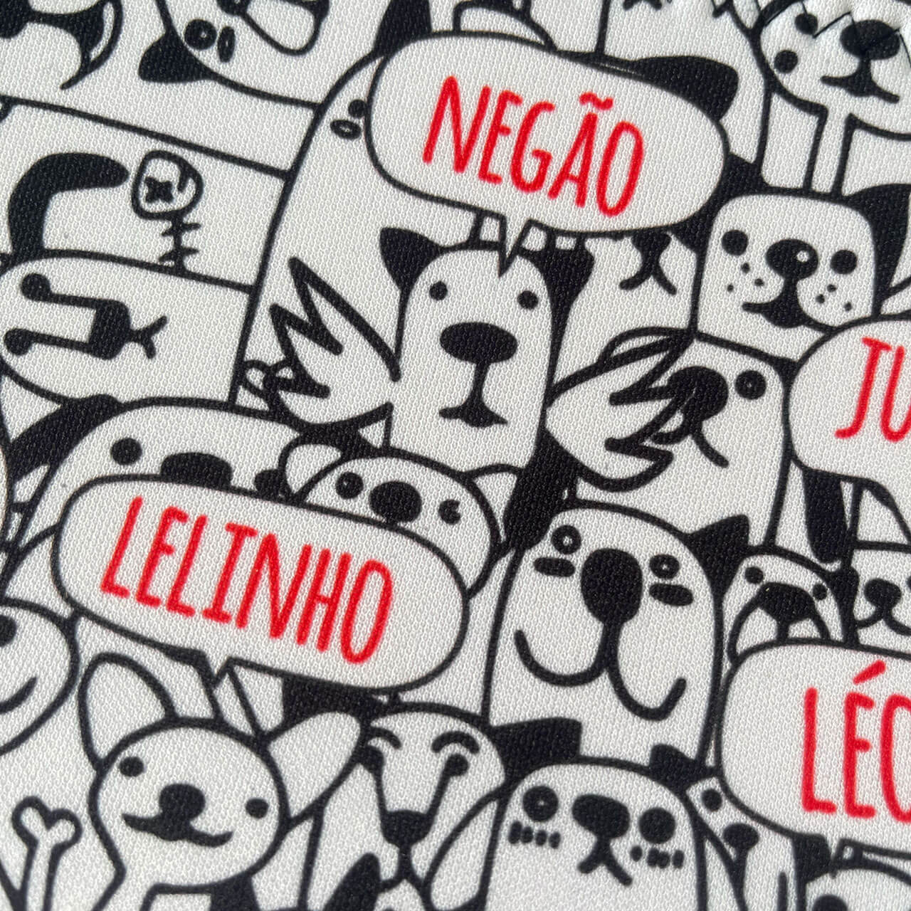Máscara de Dormir Personalizada Bicharada - Com os Nomes dos Seus Pets
