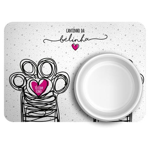 Tapete para Comedouro Personalizado - Cole��o Patinha
