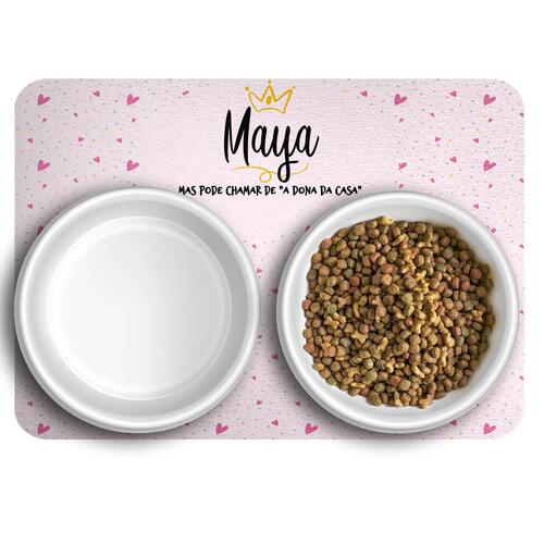 Tapete para Comedouro Personalizado Princesa