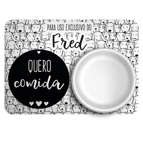 Tapete para Comedouro Personalizado Cachorrada