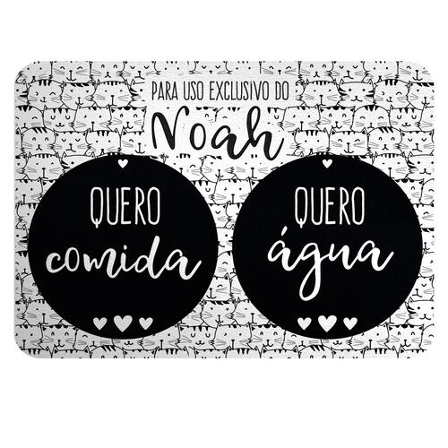 Tapete para Comedouro Personalizado Gataria