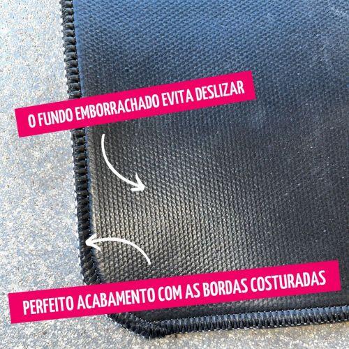 Tapete Duplo Antiderrapante Personalizado para Comedouro e Bebedouro - Cora��es Azuis ou Rosas