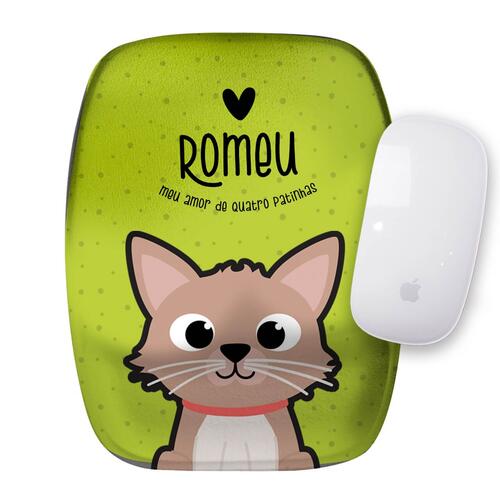 Mouse Pad Personalizado Gato Creme