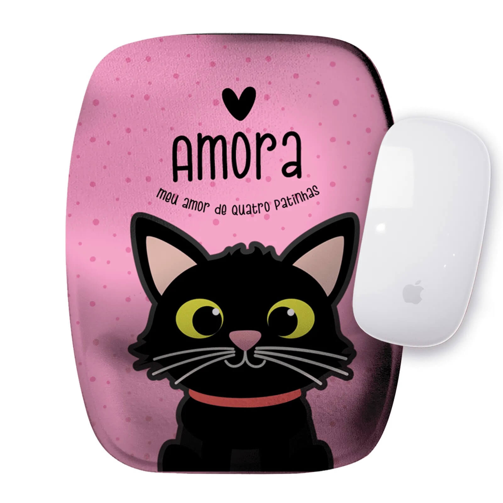 Mouse Pad Personalizado Gato Preto