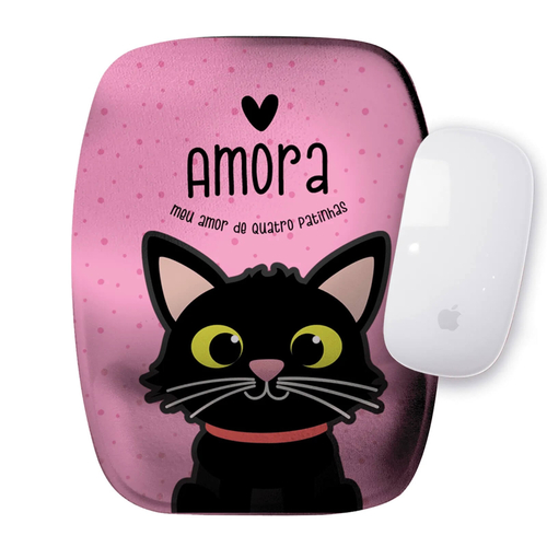 Mouse Pad Personalizado Gato Preto