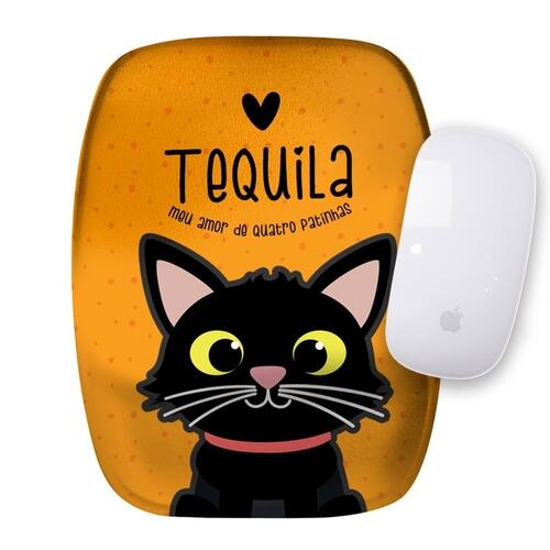 Mouse Pad Personalizado Gato Preto