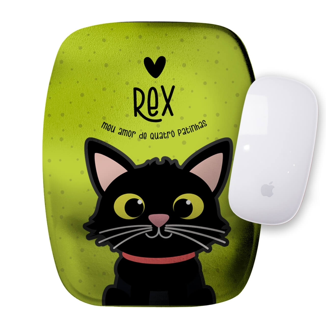Mouse Pad Personalizado Gato Preto