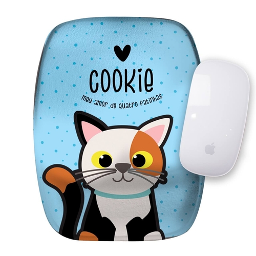 Mouse Pad Personalizado Gato Tricolor