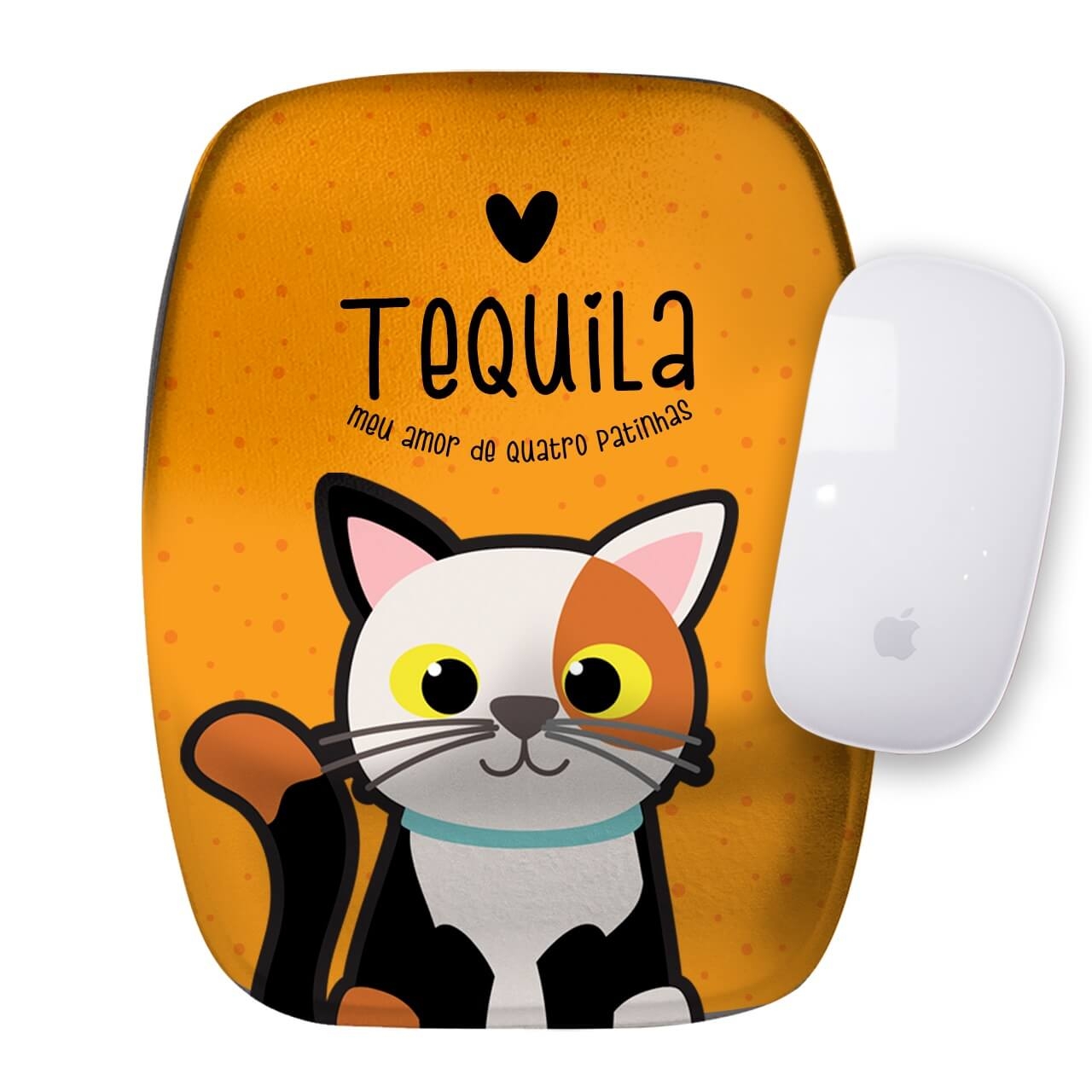 Mouse Pad Personalizado Gato Tricolor