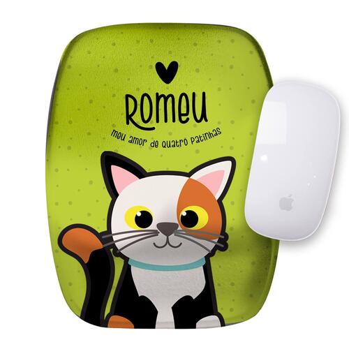 Mouse Pad Personalizado Gato Tricolor