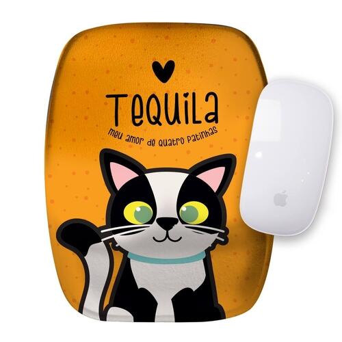 Mouse Pad Personalizado Gato Frajola - Preto e Branco