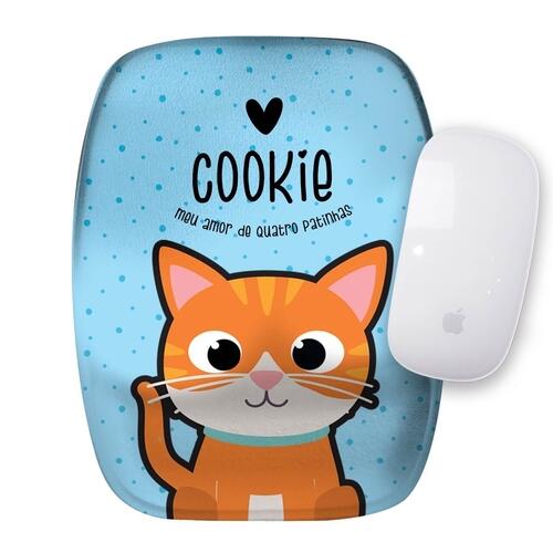 Mouse Pad Personalizado Gato Laranja