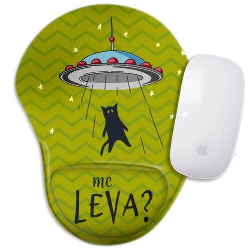 Mouse Pad Me Leva - Gato Abduzido