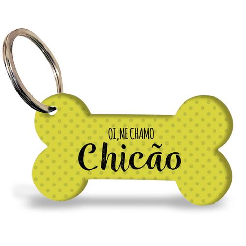 Placa de Identifica��o Personalizada com Telefone -Verde