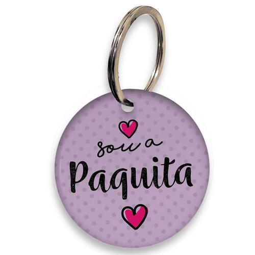 Placa de Identifica��o Personalizada com Telefone e QR Code - Lil�s