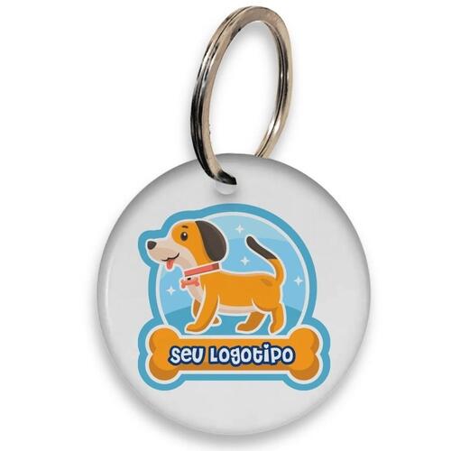 Placa de Identifica��o Com Seu Logotipo e QRCode- 10 unidades - Para PetShops e Empresas