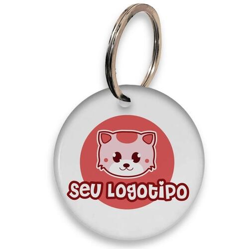 Placa de Identifica��o Com Seu Logotipo e QRCode- 10 unidades - Para PetShops e Empresas