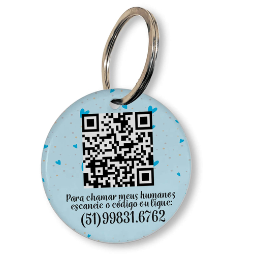 Kit 3 Placas de Identifica��o com QR Code e Telefone - Pr�ncipe e Princesa