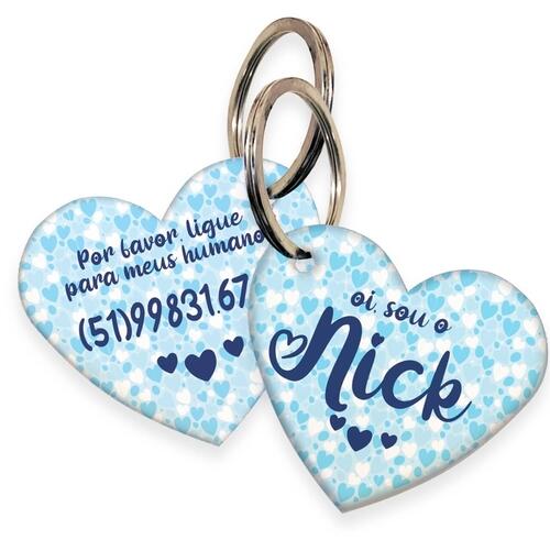 Kit 4 Placas de Identificação com Telefone - Rosa e/ou Azul
