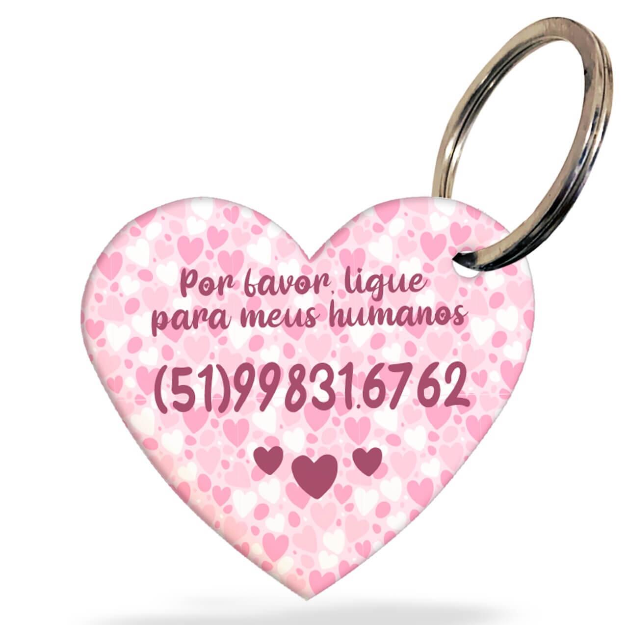 Kit 4 Placas de Identificação com Telefone - Rosa e/ou Azul
