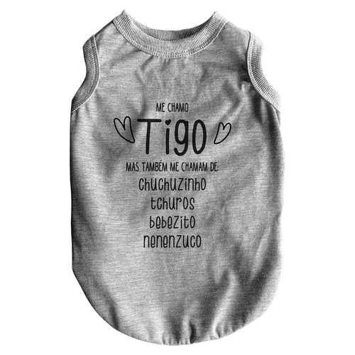 Roupa para Pet Personalizada - Com Apelidos Com QR Code