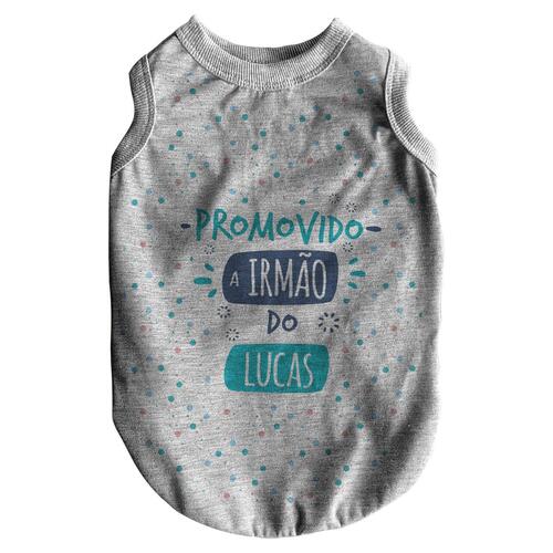 Roupa para Pet Personalizada - Promovido a Irm�o Mais Velho