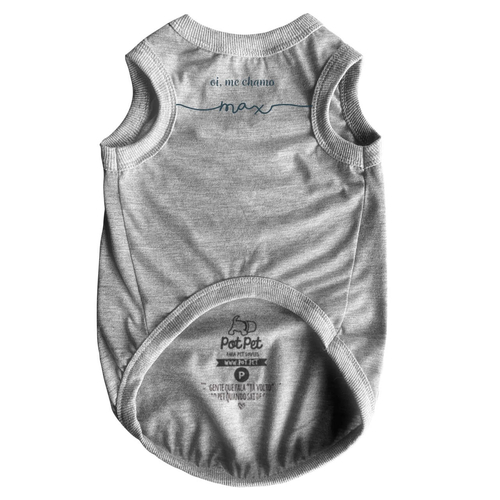 Roupa para Pet Personalizada - Corações Azuis