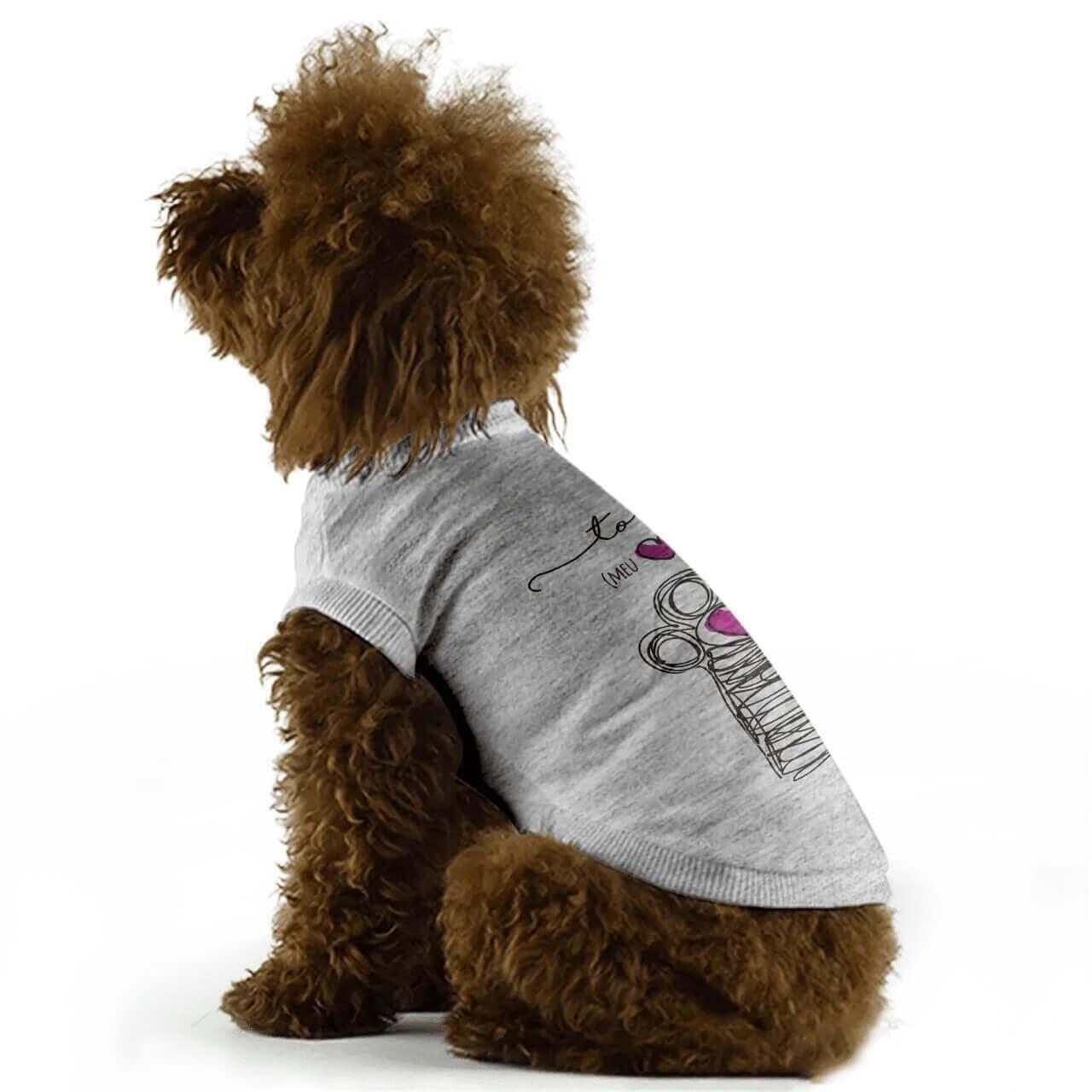 Roupa para Pet Personalizada - Corações Azuis