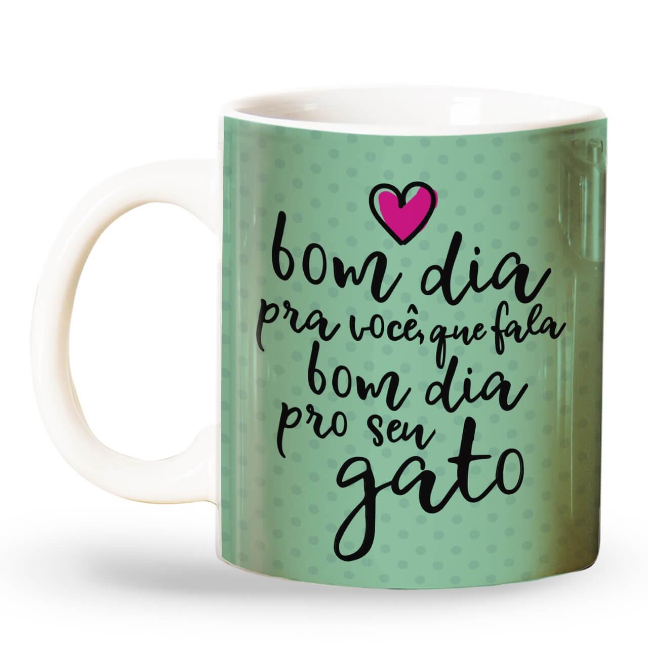 Kit com 4 Canecas de Cerâmica para Gateiros