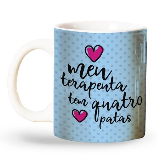 Kit com 4 Canecas de Cer�mica para Gateiros