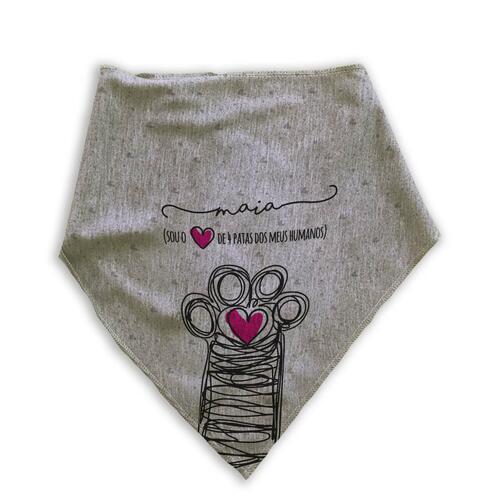 Kit Personalizado - Bandana + Plaquinha com QR Code - Cole��o Patinha