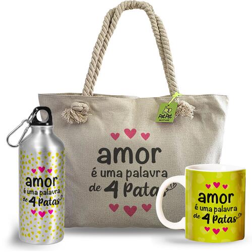 Kit amor � uma palavra de 4 patas