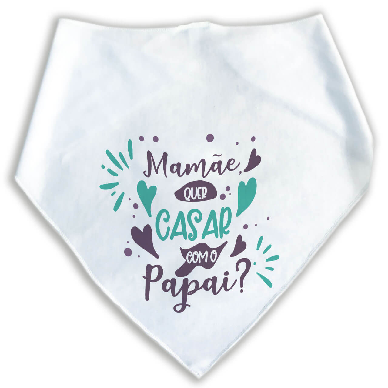 Bandana Para Cães e Gatos Pedido de Casamento