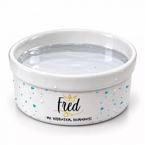 Tigela de Cer�mica Personalizado para Pets - Tigela Pr�ncipe ou Princesa