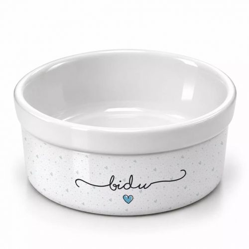 Kit Comedouro + Bebedouro + Tapete Personalizados Com o Nome do Pet - Coleção Patinha