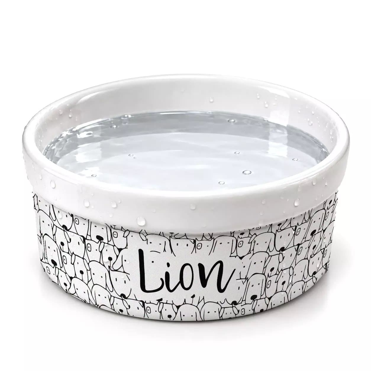 Kit Comedouro + Bebedouro + Tapete Personalizados Com o Nome do Pet - Cachorrada