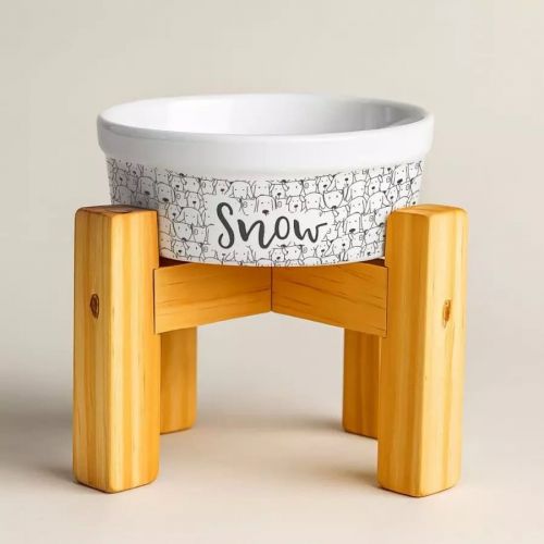 Kit Comedouro + Bebedouro + Tapete Personalizados Com o Nome do Pet - Cachorrada