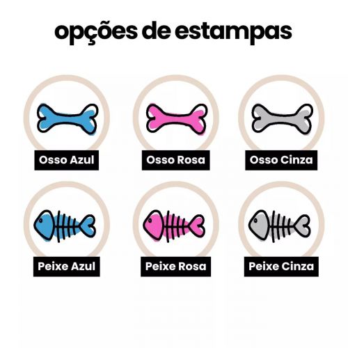 Kit Comedouro + Bebedouro + Tapete Personalizados para Pets - Escolha os Ícones e a Cor