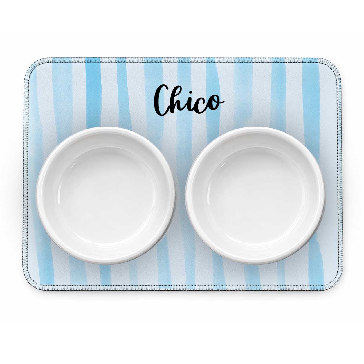 Kit Comedouro + Bebedouro + Tapete Personalizados para Pets - Escolha os Ícones e a Cor