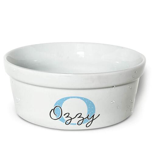 Tigela Personalizada para Pets - Monograma - Escolha a Cor - 8 cores dispon�veis
