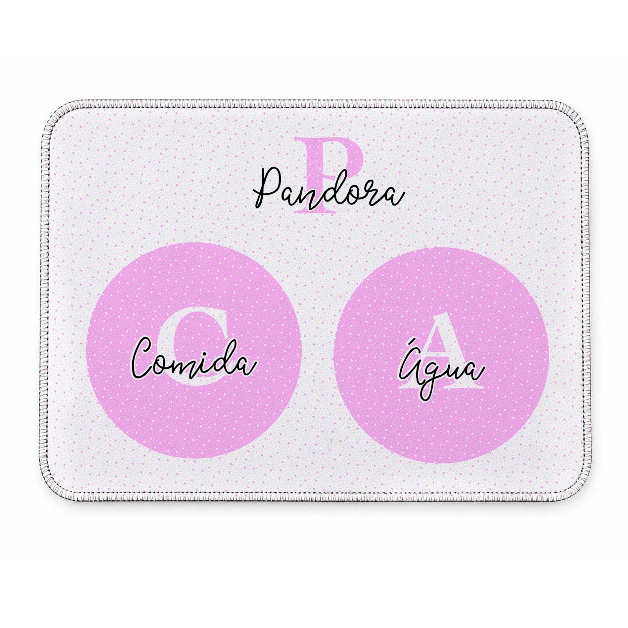 Tapete Duplo Antiderrapante Personalizado Monograma - Escolha a Cor