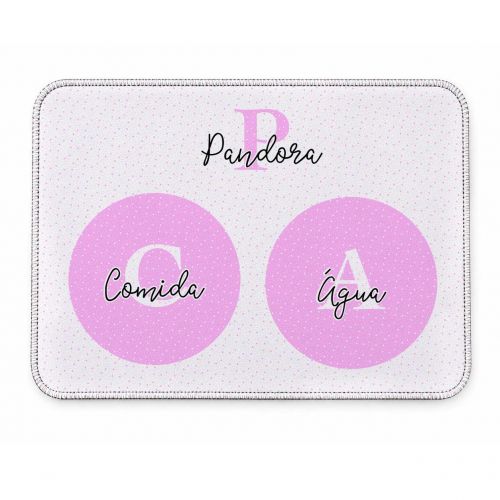 Tapete Duplo Antiderrapante Personalizado Monograma - Escolha a Cor
