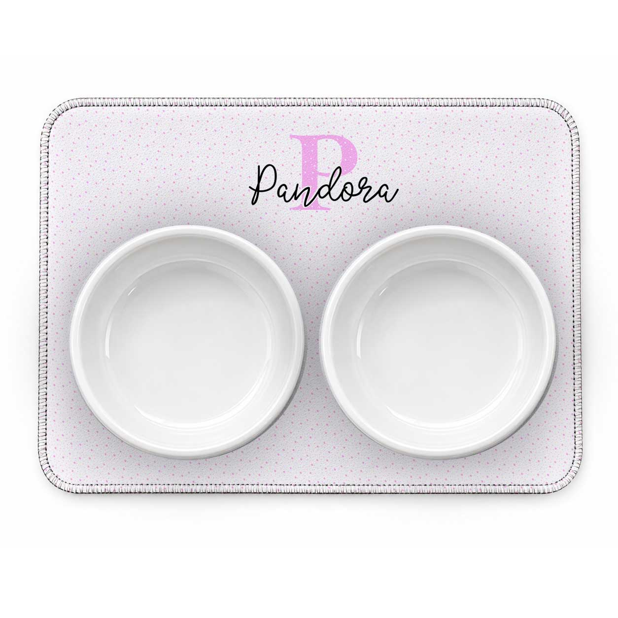 Tapete Duplo Antiderrapante Personalizado Monograma - Escolha a Cor