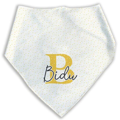Bandana Personalizada Com o Nome do Pet - Monograma - Escolha a Cor - 8 cores dispon�veis