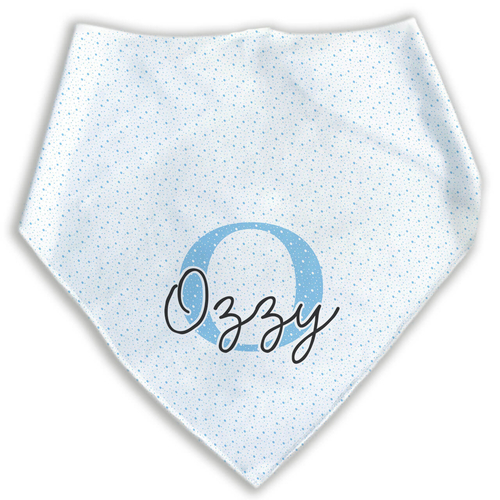Bandana Personalizada Com o Nome do Pet - Monograma - Escolha a Cor - 8 cores dispon�veis