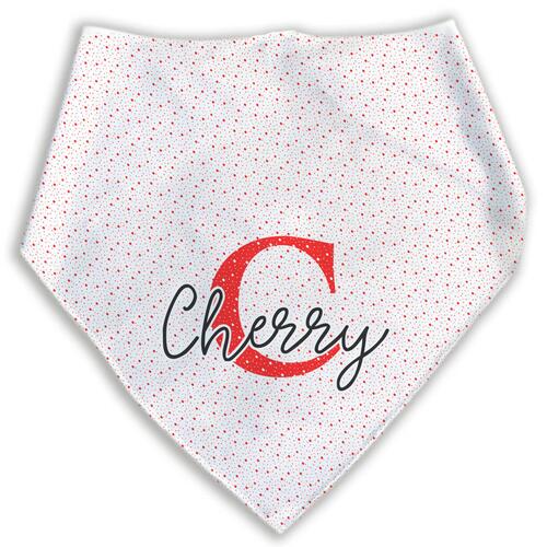 Bandana Personalizada Com o Nome do Pet - Monograma - Escolha a Cor - 8 cores dispon�veis