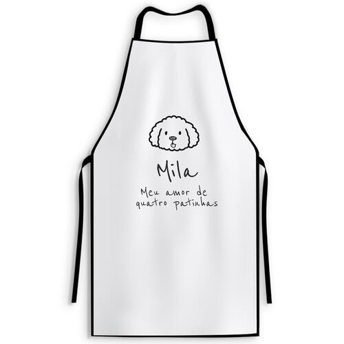 Avental para Churrasco Personalizado Bichon Fris�