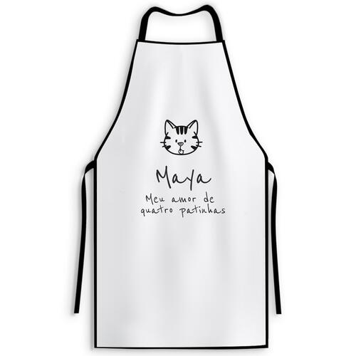 Avental para Churrasco Personalizado Gato Rajado