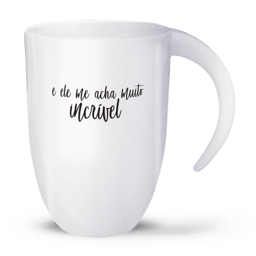 Caneca Alça Lua Meu Cão Me Acha Incrível