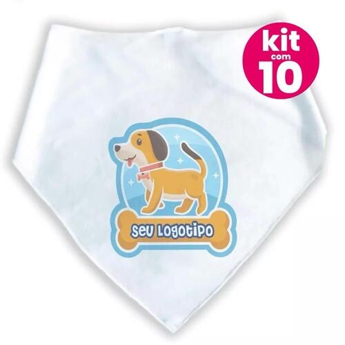 Kit 10 Bandanas Personalizadas Com o Seu Logotipo